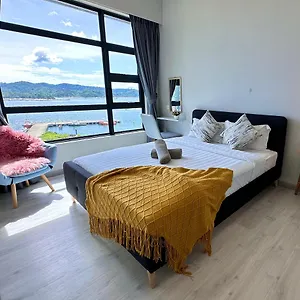 公寓 Jq1 Sea & Pool Or View Wifi I Washing Machine For Some Units I Cuckoo Water Jesselton Quay By R2, 亞庇